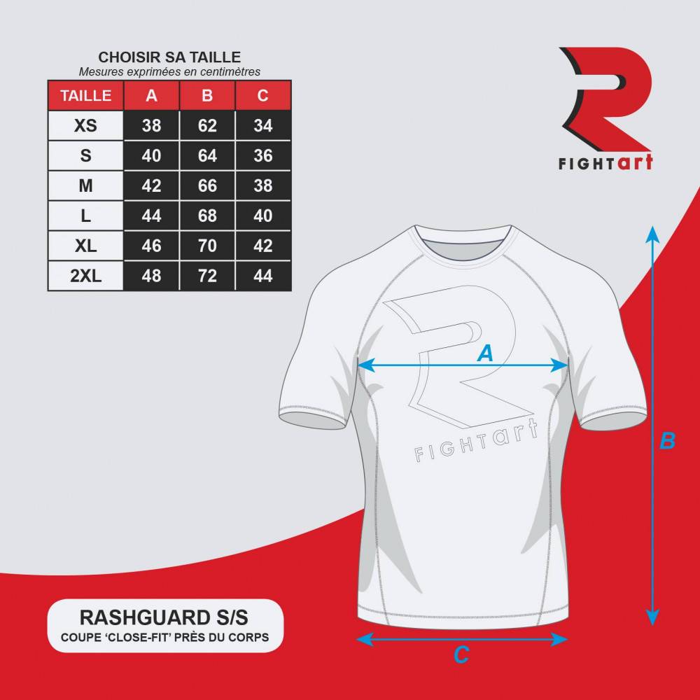 Rasguard à manches courtes - Collection Technique & Performance - Modèle Typo