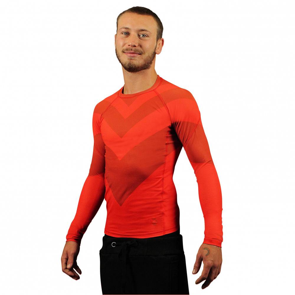 Rashguard manches longues rouge Fightart