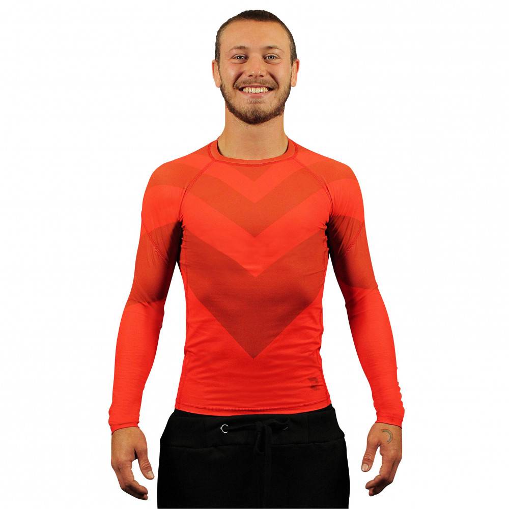 Rashguard manches longues rouge Fightart