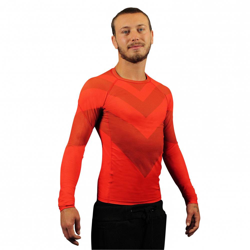 Rashguard manches longues rouge Fightart