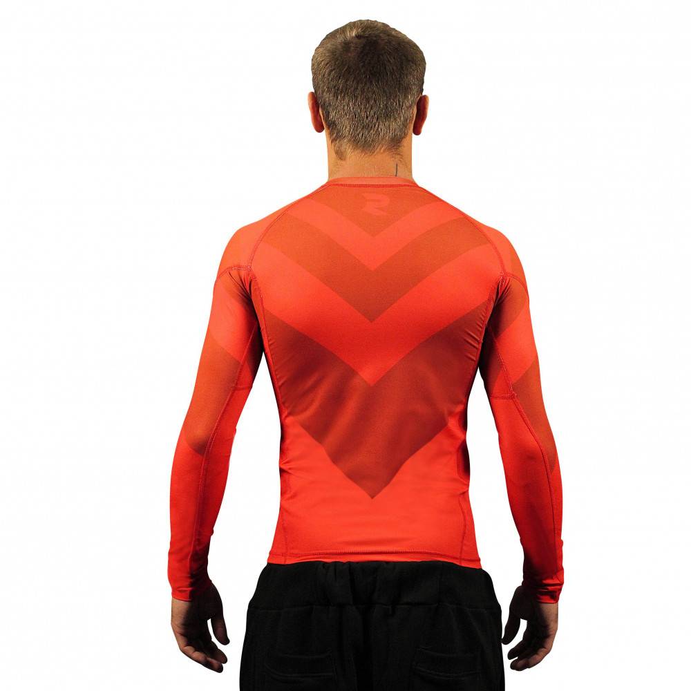 Rashguard manches longues rouge Fightart