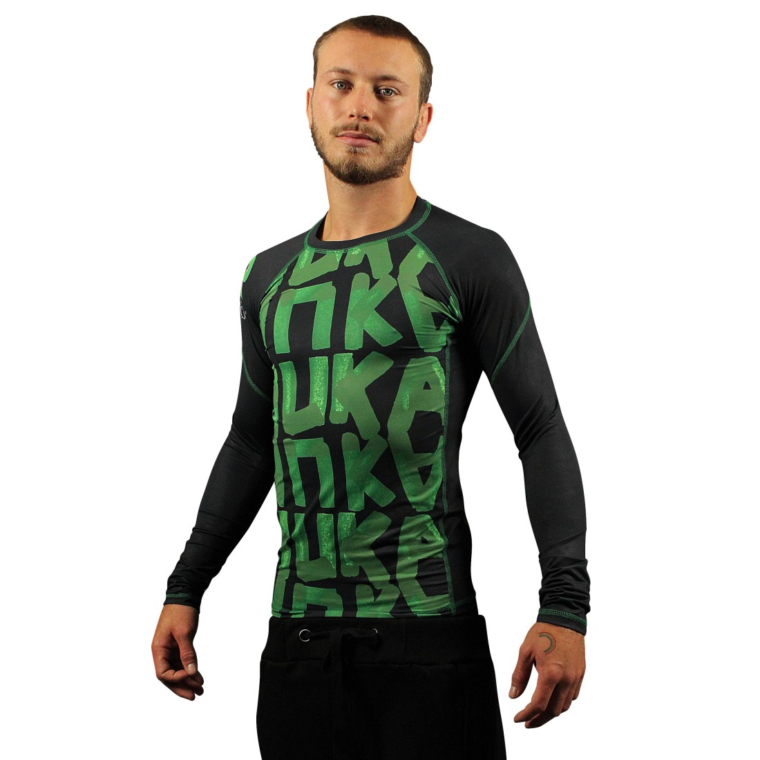 Rashguard à manches longues - Collection Technique & Performance - Modèle GANO Typo