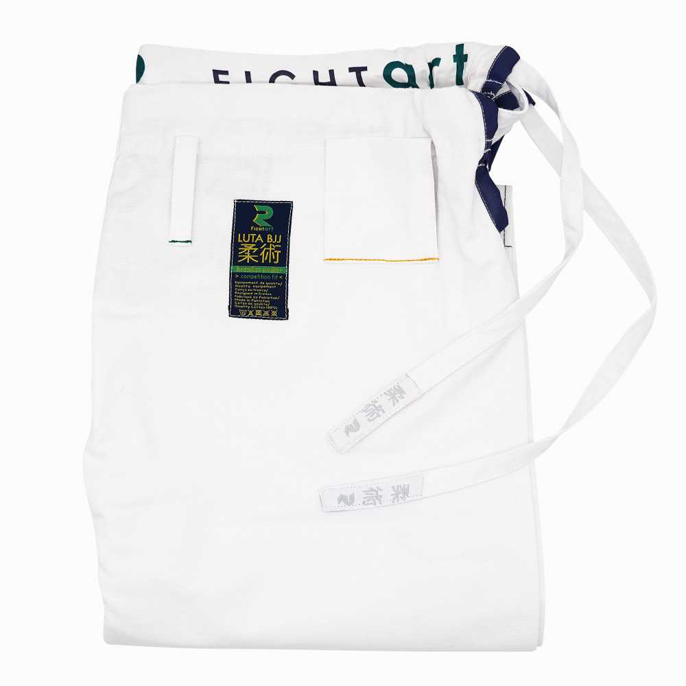Kimono jiujitsu entraînement et compétition - Modèle Luta blanc - Edition Limitée GANO