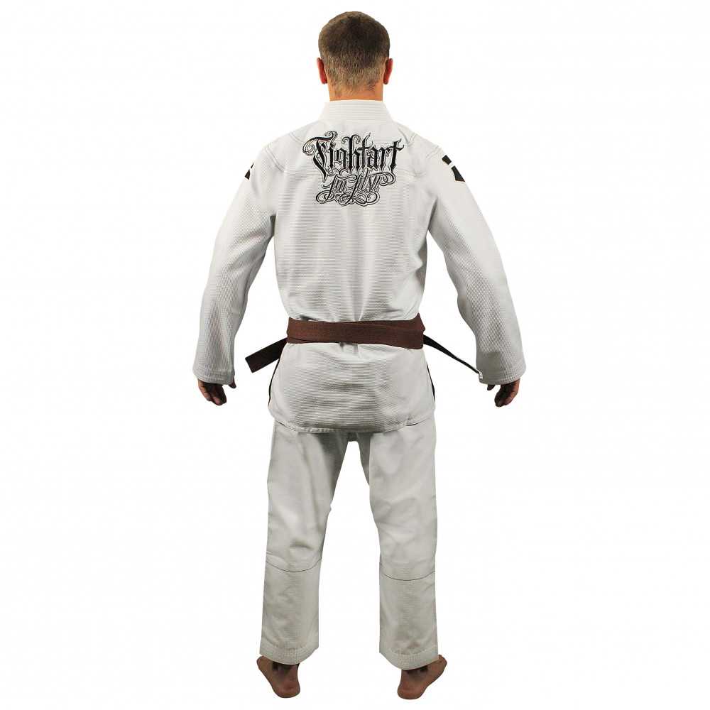 Kimono jiujitsu entraînement et compétition - Modèle Luta blanc - Edition Limitée YOME