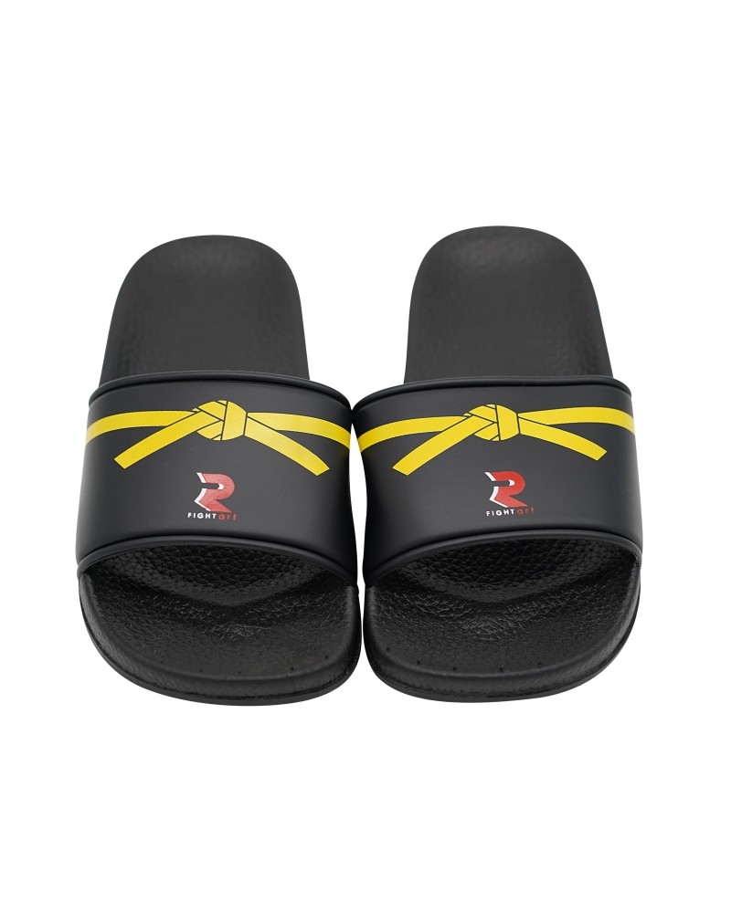 Accessoire arts martiaux - Claquette Dojo enfant - noire jaune