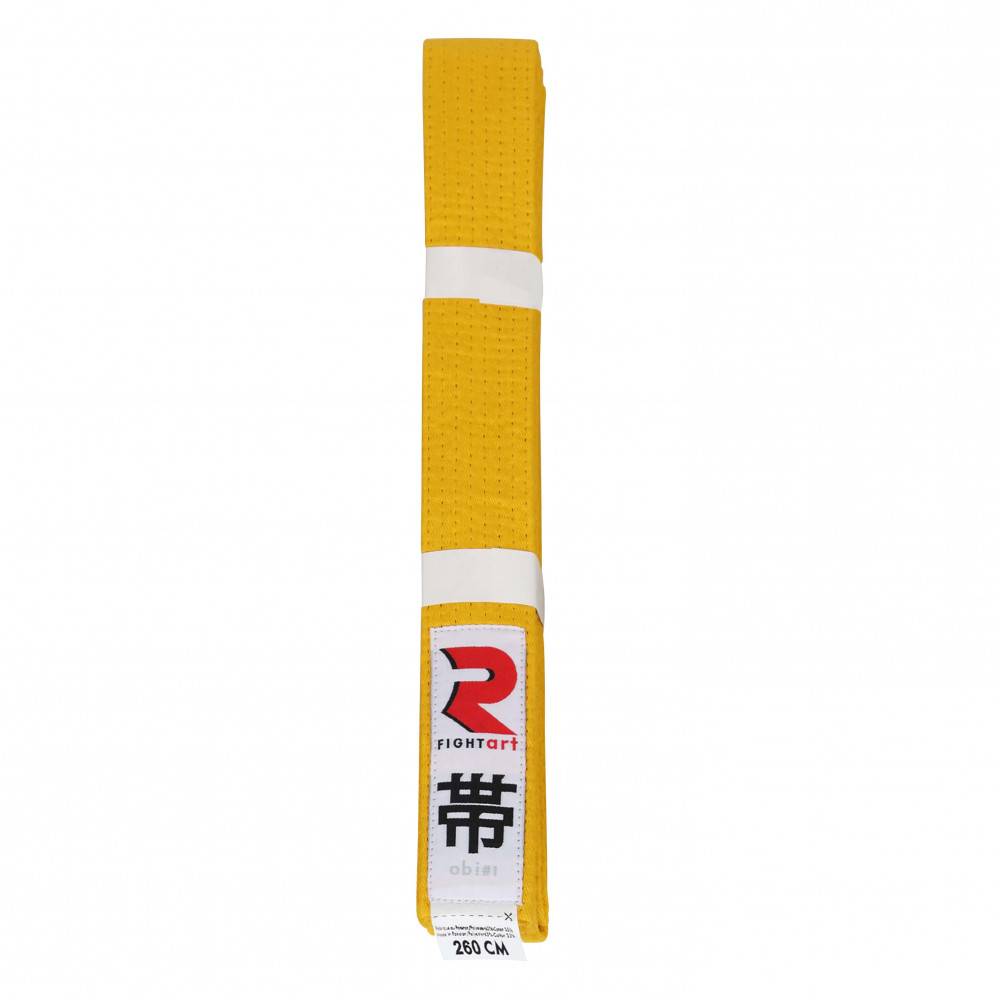 Ceinture arts martiaux jaune - Modèle Obi1