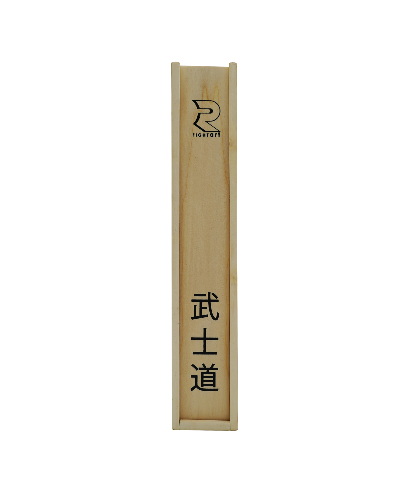 Boîte pour ceinture arts martiaux en bois naturel