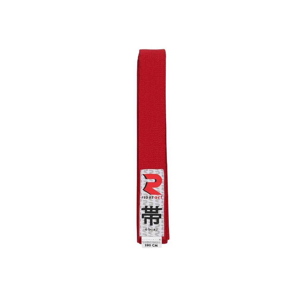Ceinture arts martiaux rouge - Modèle Obi2