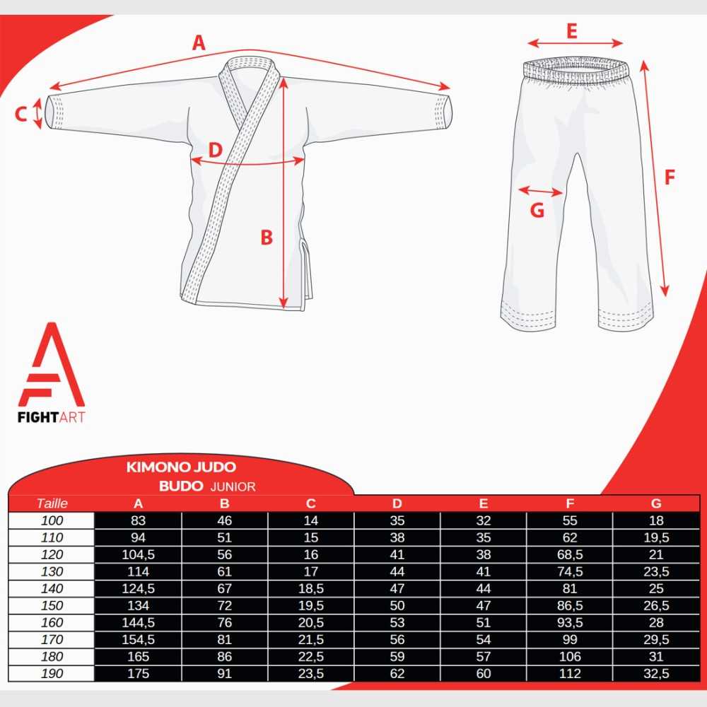 Kimono Judo Junior Budo – Légereté et Performance pour Débutants