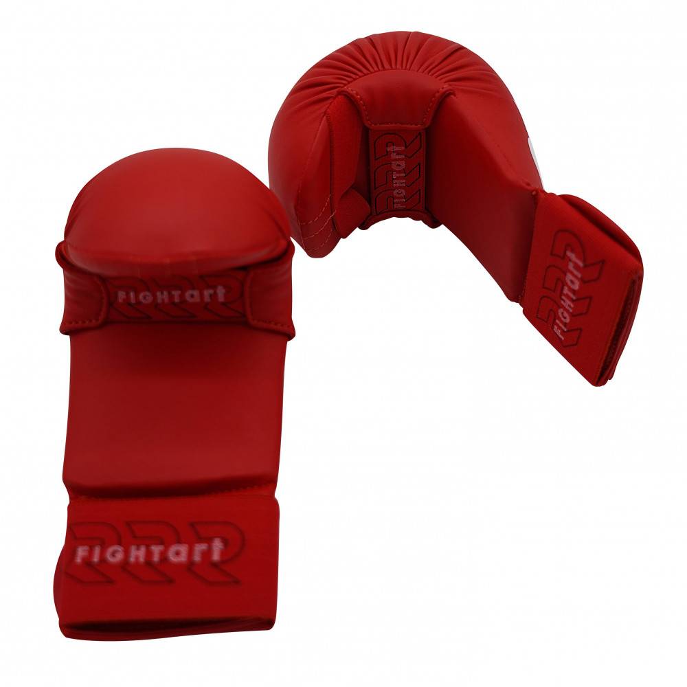 Gant de karaté rouge intégral Fightart – Agréé compétition