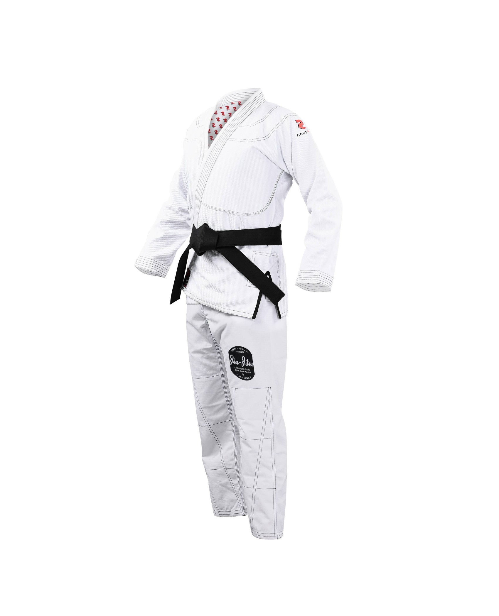 Kimono jiujitsu entraînement et compétition - Modèle Luta blanc - adulte