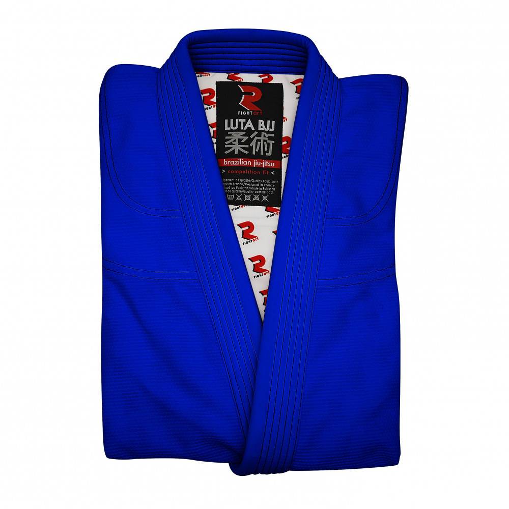 Kimono jiujitsu entraînement et compétition - Modèle Luta bleu - adulte