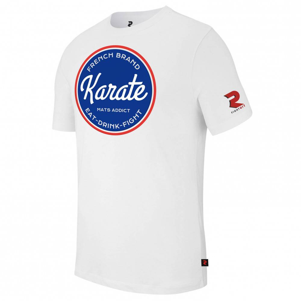T shirt homme coton bio french karaté – Confort naturel & style épuré | Fightart