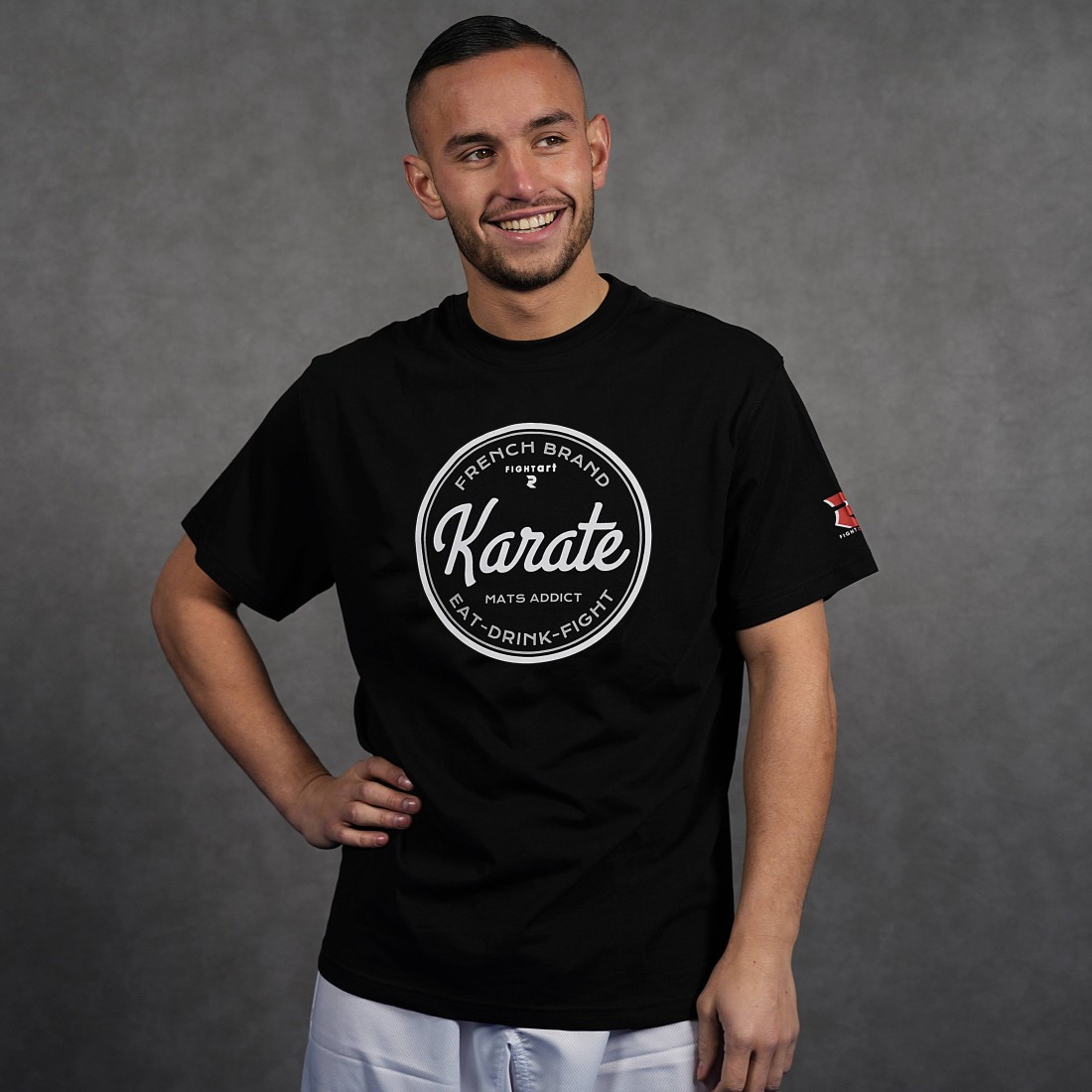 T-shirt karaté noir - Collection Loisirs & Lifestyle  - Modèle French