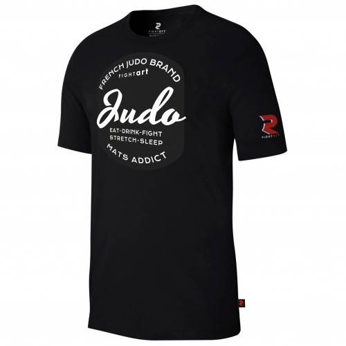 T-shirt judo noir - Collection Loisirs & Lifestyle  - Modèle Blason