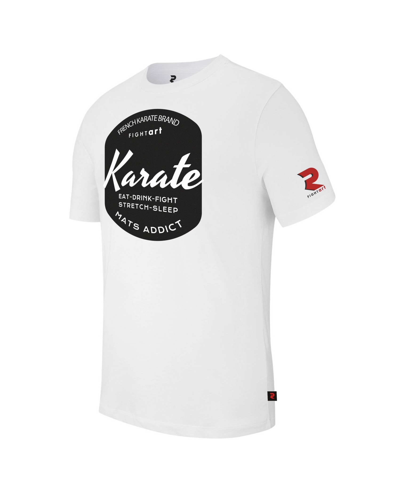 T shirt enfant karaté blanc Fightart – Coton bio et design original