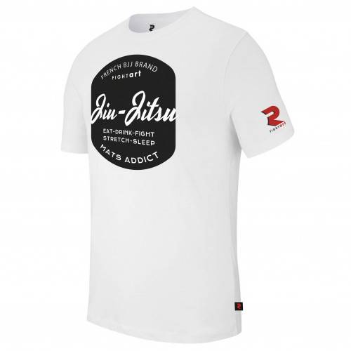 T-shirt jiu jitsu blanc - Collection Loisirs & Lifestyle - Modèle Blason