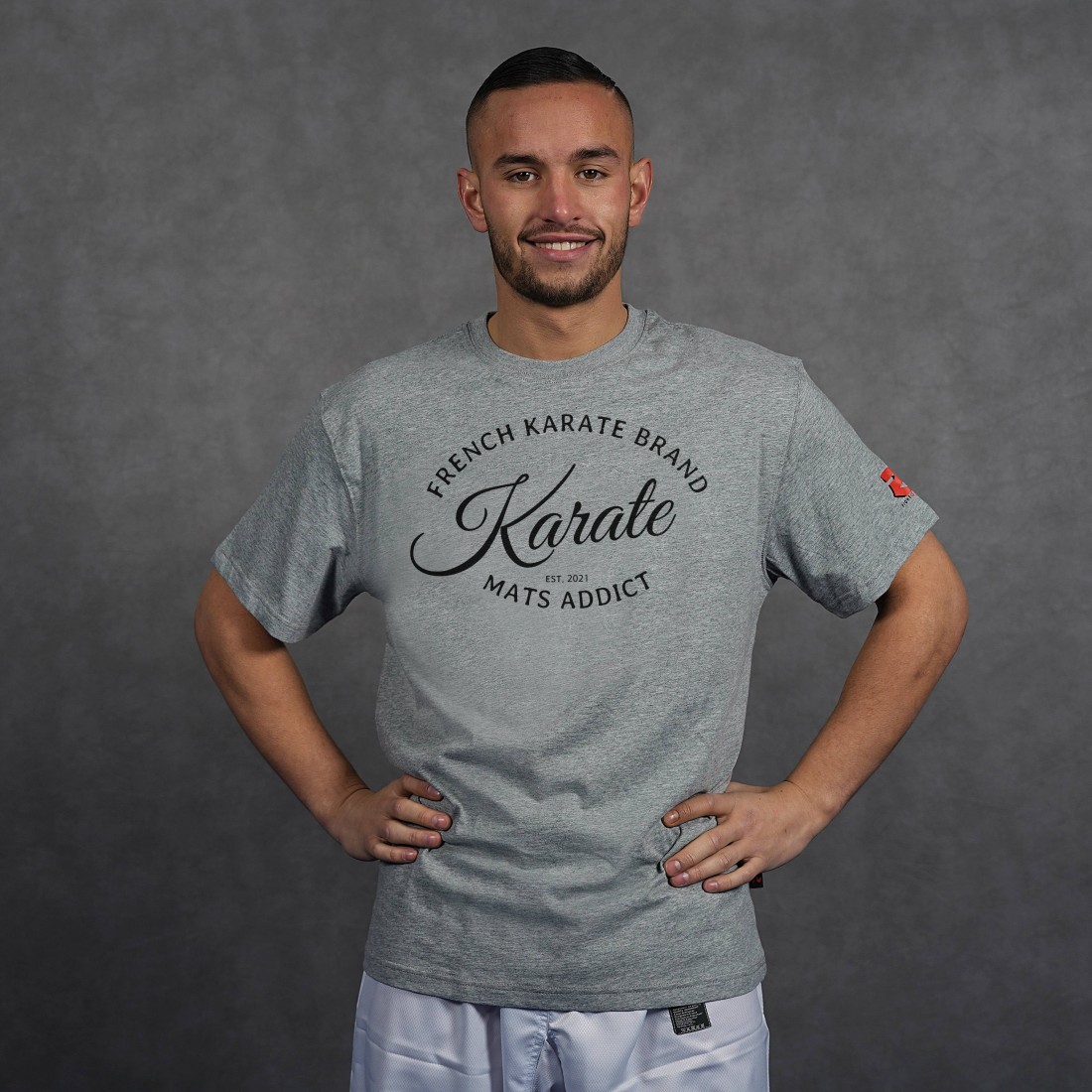 T-shirt karaté gris - Collection Loisirs & Lifestyle - Modèle Original