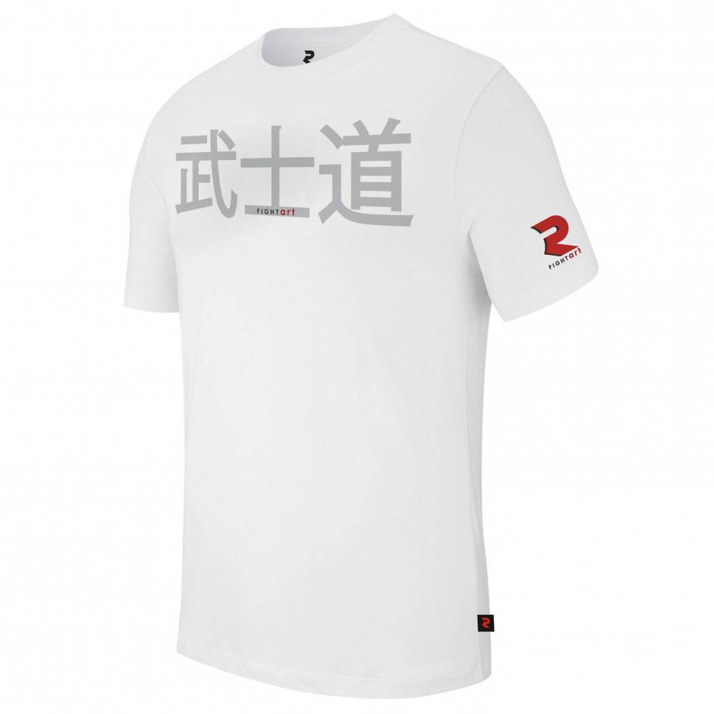 T shirt japonais blanc – Motif idéogramme & coton bio | Fightart