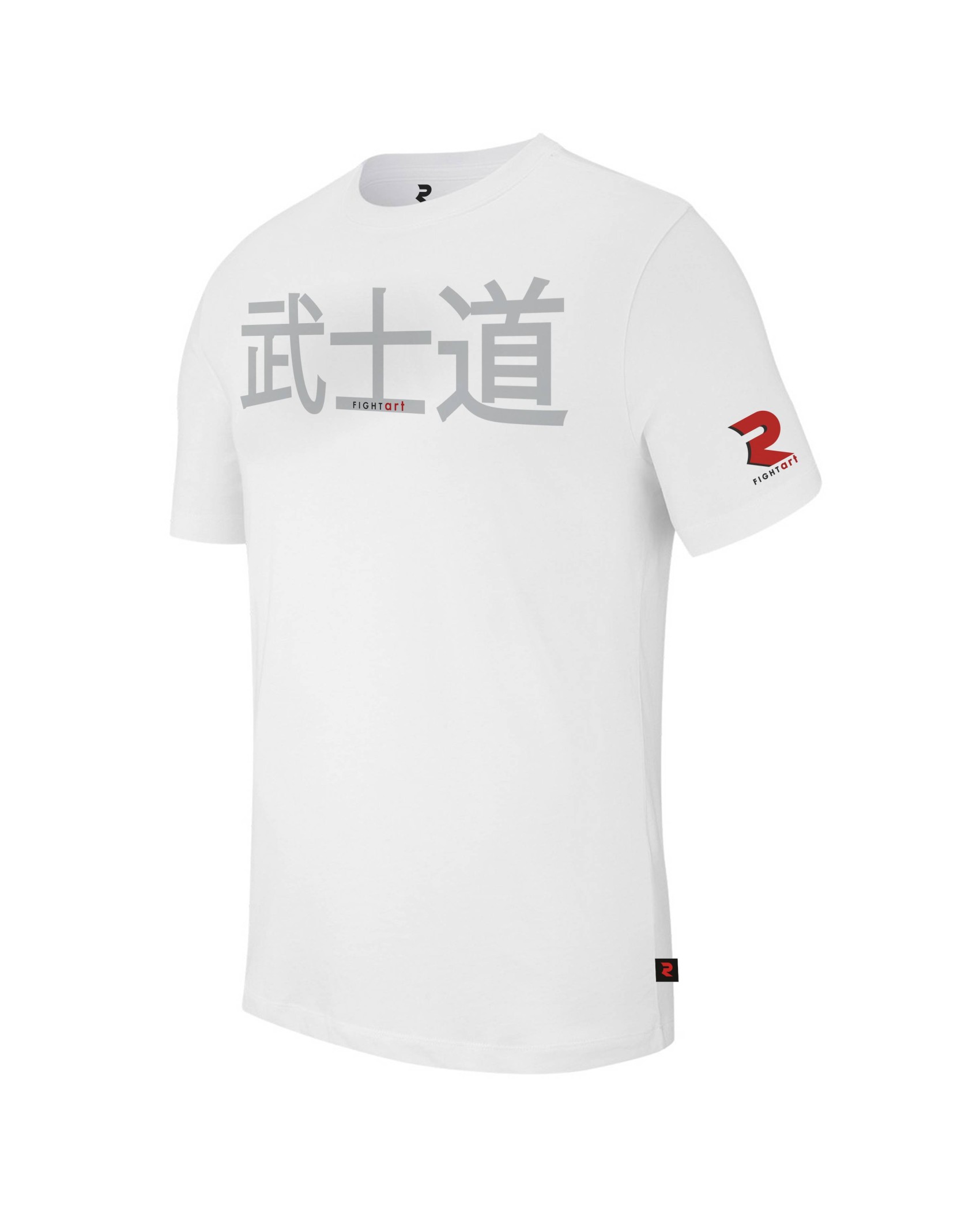 T shirt japonais blanc – Motif idéogramme & coton bio | Fightart