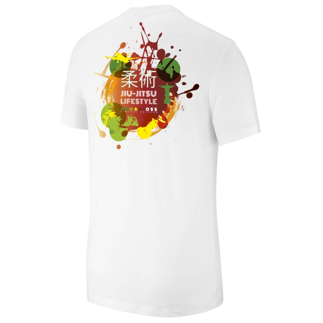 T-shirt jiu jitsu blanc - Collection Loisirs & Lifestyle - Modèle Aquarioss