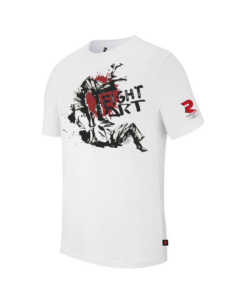 T-shirt judo blanc - Collection Série Limitée Artiste GANO - Modèle TomoeNage