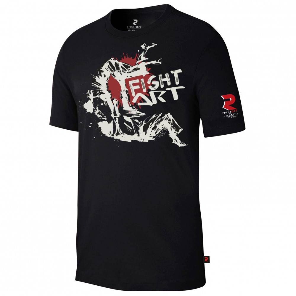 T shirt noir édition limitée – Fightart x Gano | Style & performance