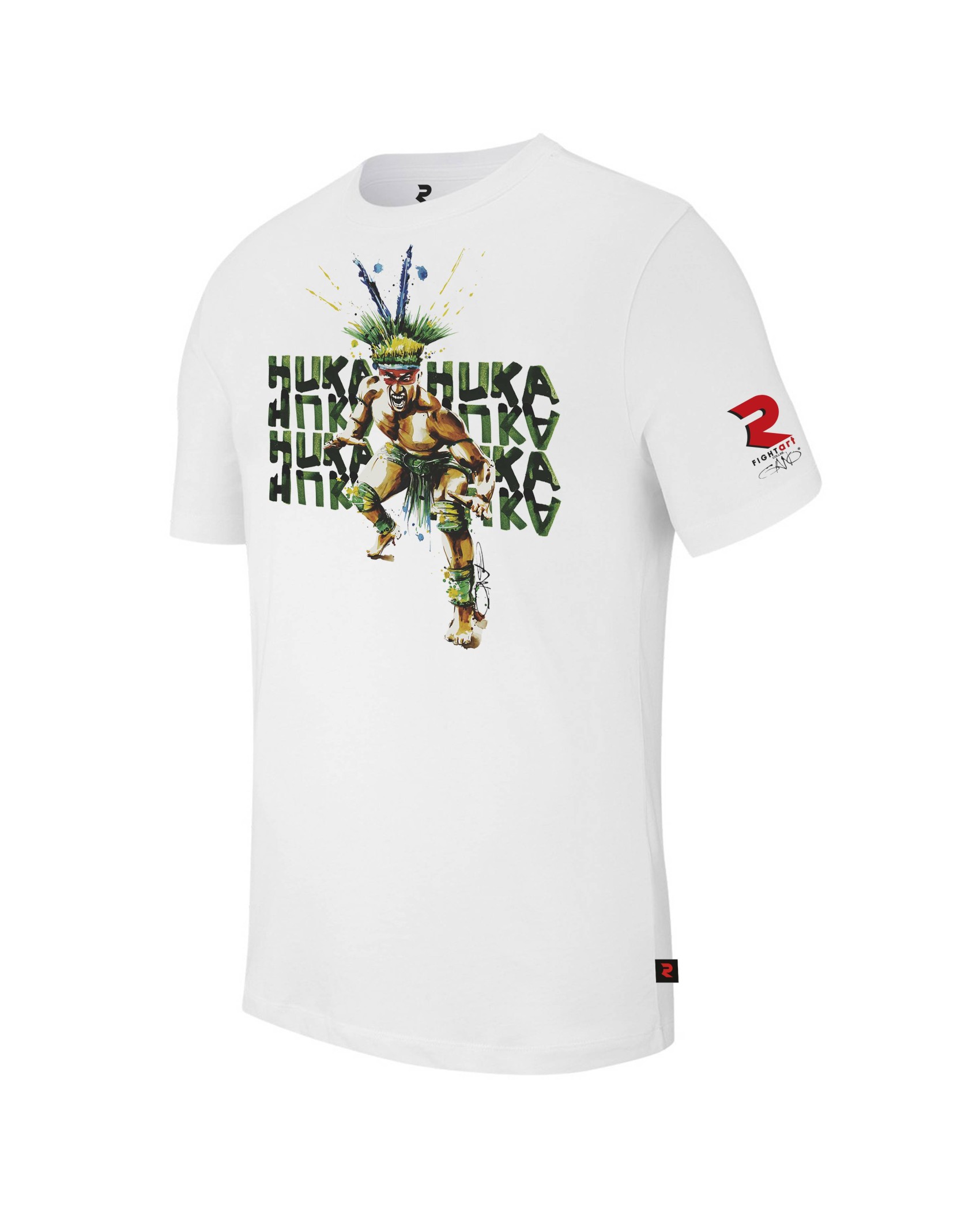 T shirt jiu jitsu blanc édition limitée – Fightart x Gano | Style & performance