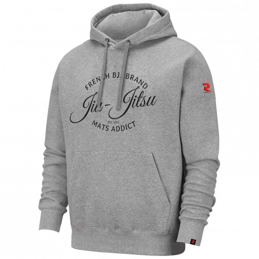 Sweat capuche gris – Confort & style inspiré du jiu jitsu | Fightart
