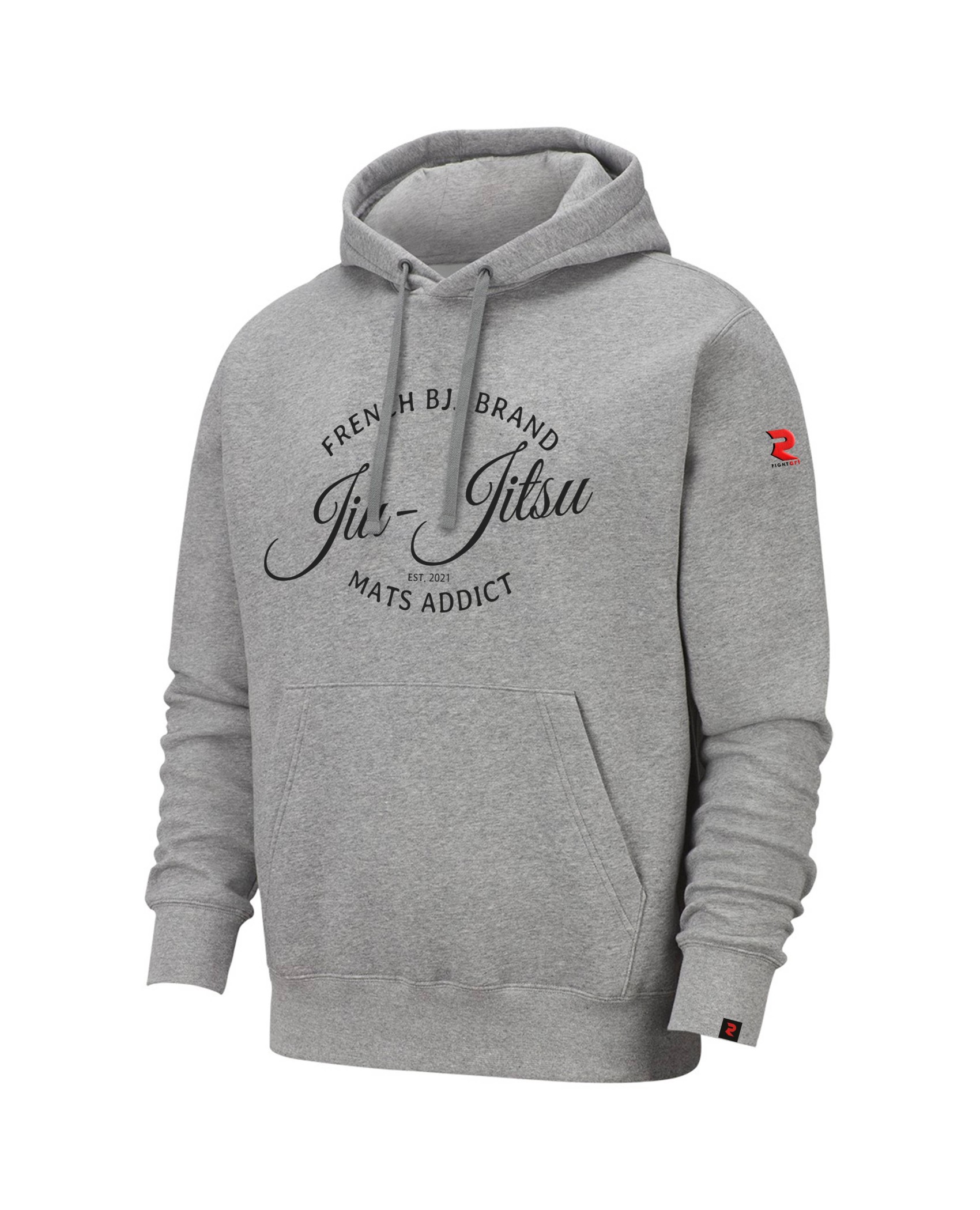 Sweat capuche gris – Confort & style inspiré du jiu jitsu | Fightart