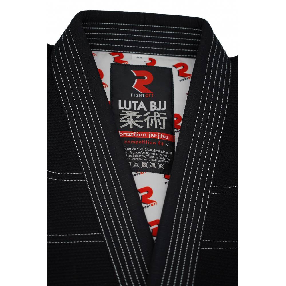 Kimono jiu jitsu Luta noir BJJ – Compétition IBJJF – Fightart