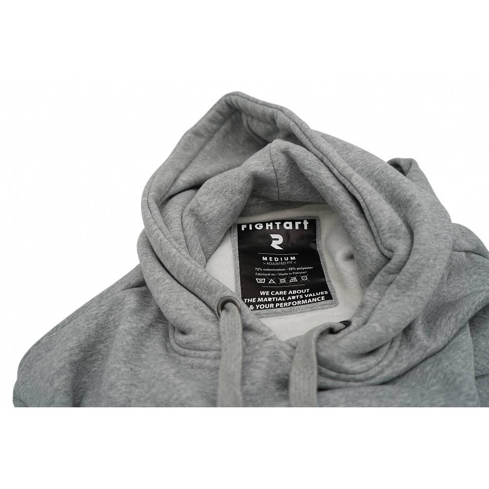 Sweat capuche gris – Confort & style inspiré du judo | Fightart