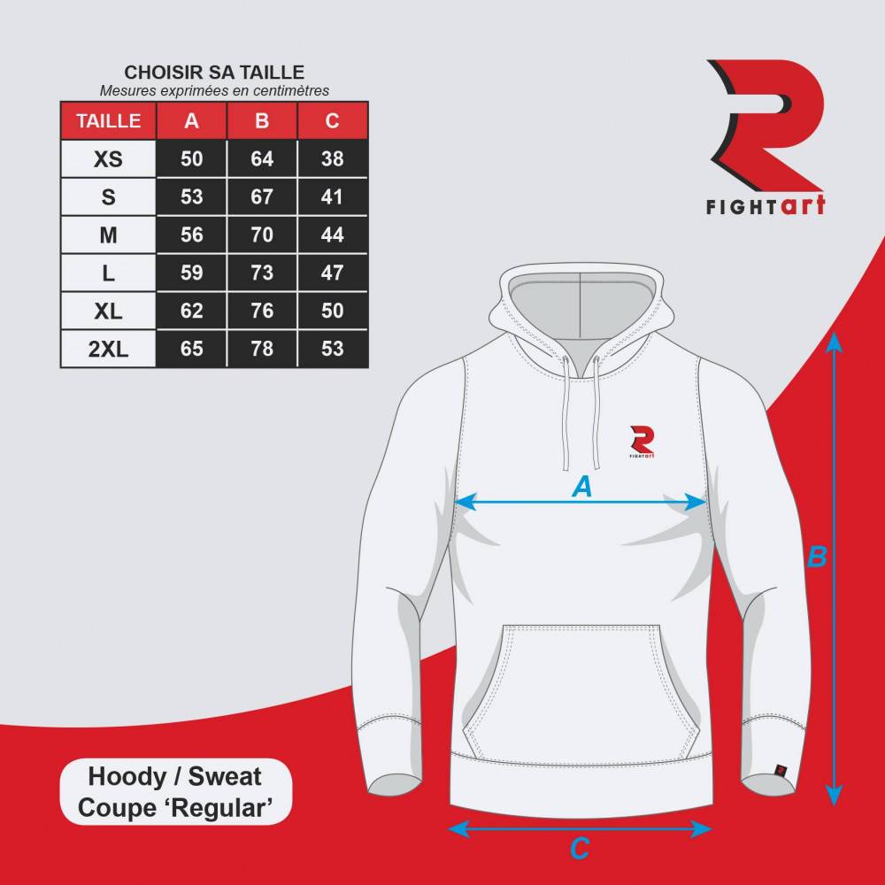 Sweat capuche gris – Confort & style inspiré du judo | Fightart