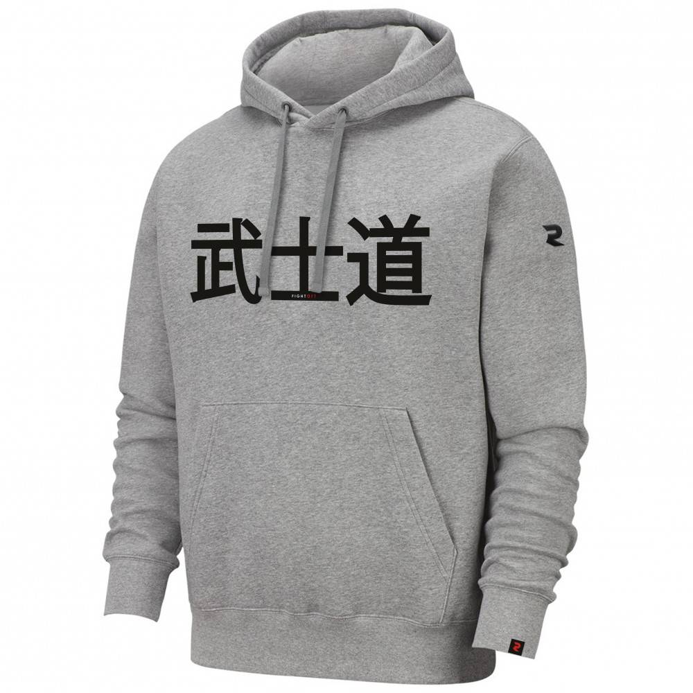 Sweat japonais gris – Capuche, style samouraï, confort | Fightart