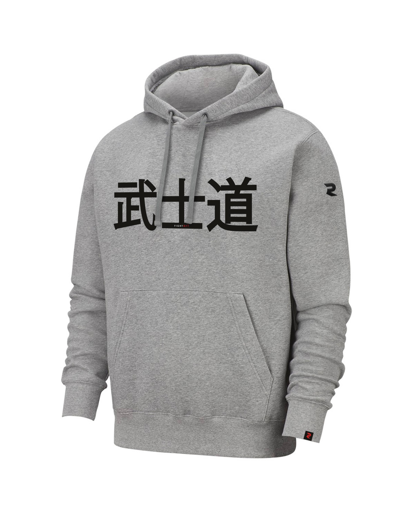 Sweat japonais gris – Capuche, style samouraï, confort | Fightart