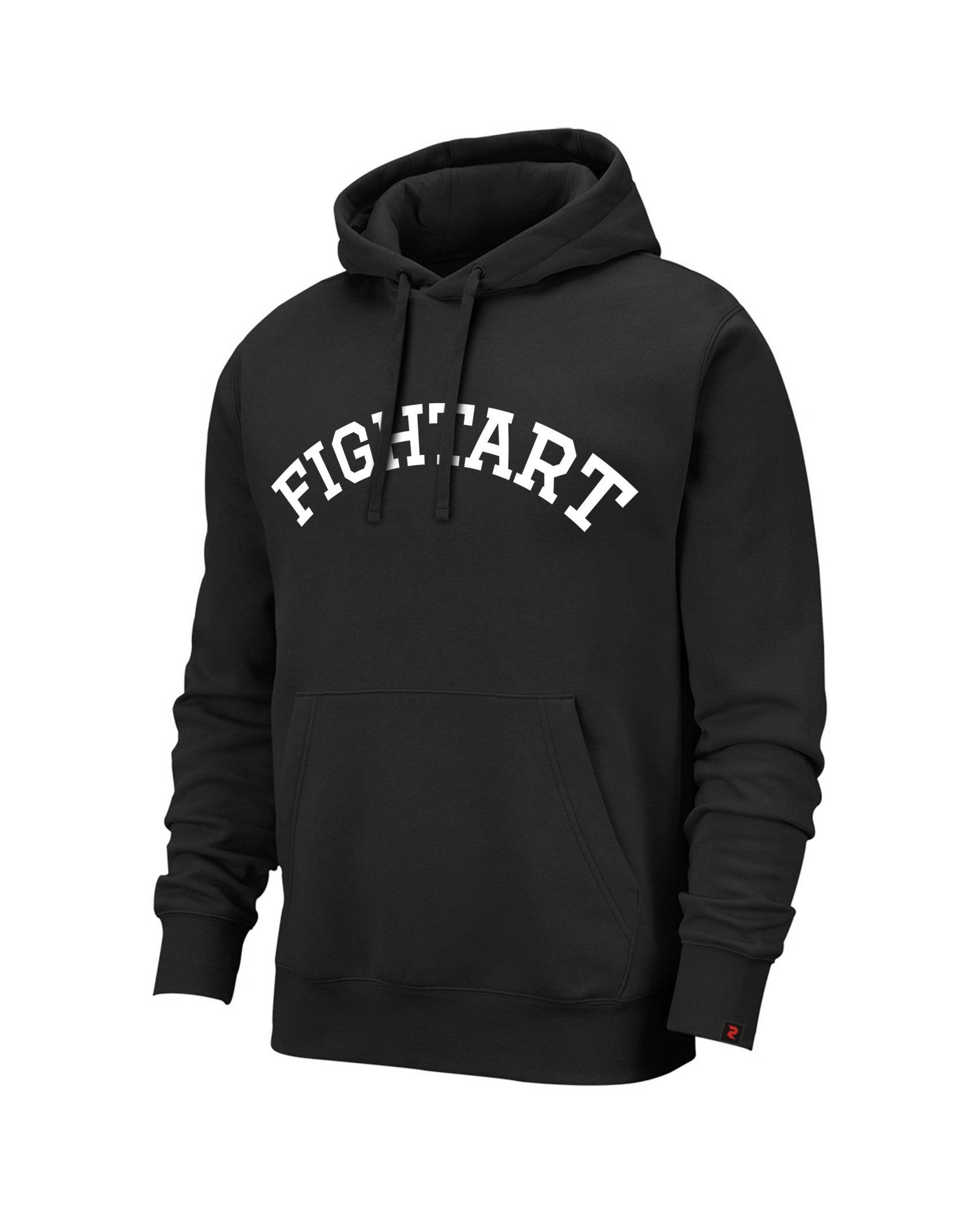 Sweatshirt noir à capuche unisexe – Confort & style arts martiaux
