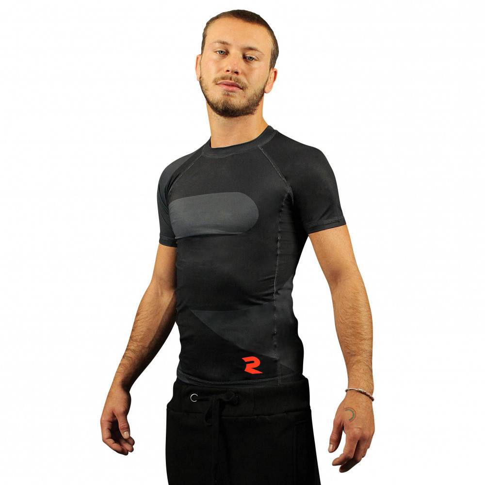 Rasguard à manches courtes - Collection Technique & Performance - Modèle Brand