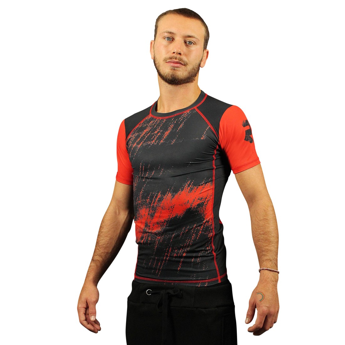 Rashguard à manches courtes - Collection Technique & Performance - Modèle Fire